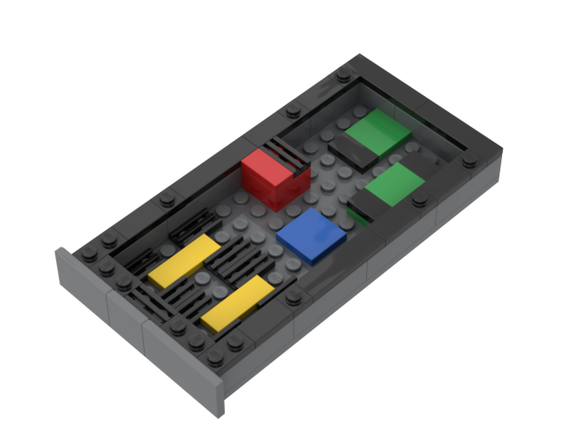 A brick-built rack-mount server